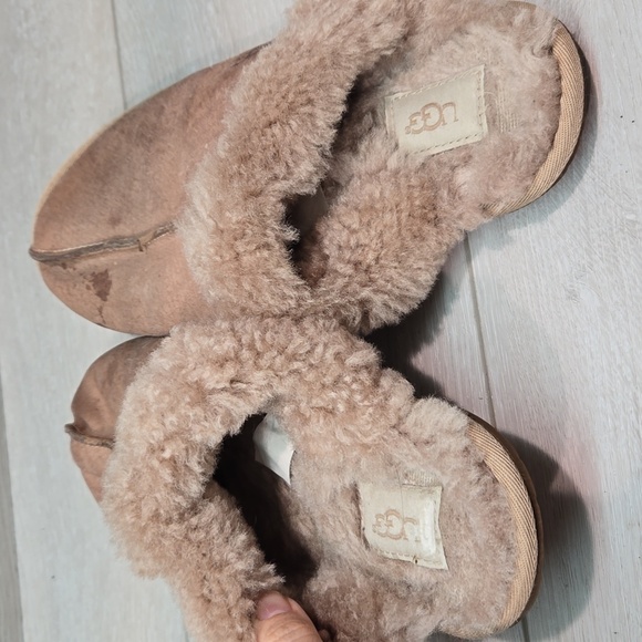 Ugg Australia Women Leather Sheepskin Slippers Flats shoes sz 9 - Picture 5 of 11